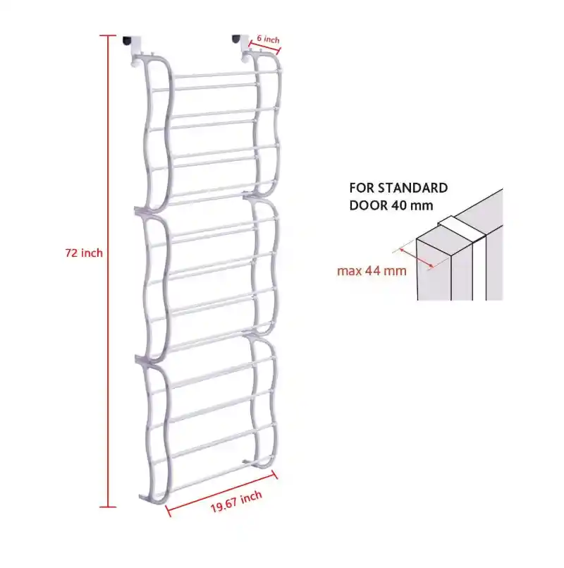 Organizador Zapatos Puerta 36 Pares Resistente Zapatero