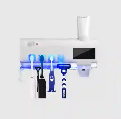 Soporte Cepillos De Dientes Dispensador Crema Dental Uv Ecuv