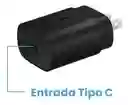 Cargador Samsung Tipo Original Super Fast Charger Carga Rápida Tipo C 25w Negro
