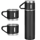 Termo De Acero Inoxidable 500ml Con Vasos Para Bebidas