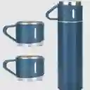 Termo De Acero Inoxidable 500ml Con Vasos Para Bebidas
