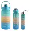 Set Termos Motivacionales Kit 3 En 1 Portable Premium