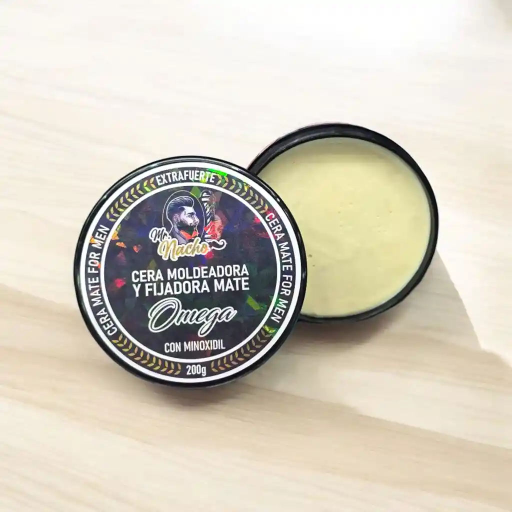 Cera Moldeadora Para Cabello Mr. Nacho Mate Extrafuerte Con Minoxidil