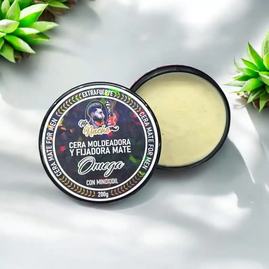 Cera Moldeadora Para Cabello Mr. Nacho Mate Extrafuerte Con Minoxidil