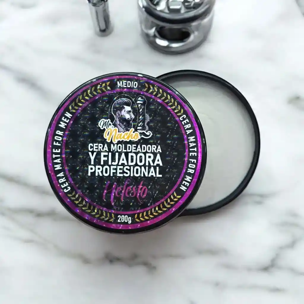 Cera Moldeadora Para Cabello Mr. Nacho Mate Hefesto