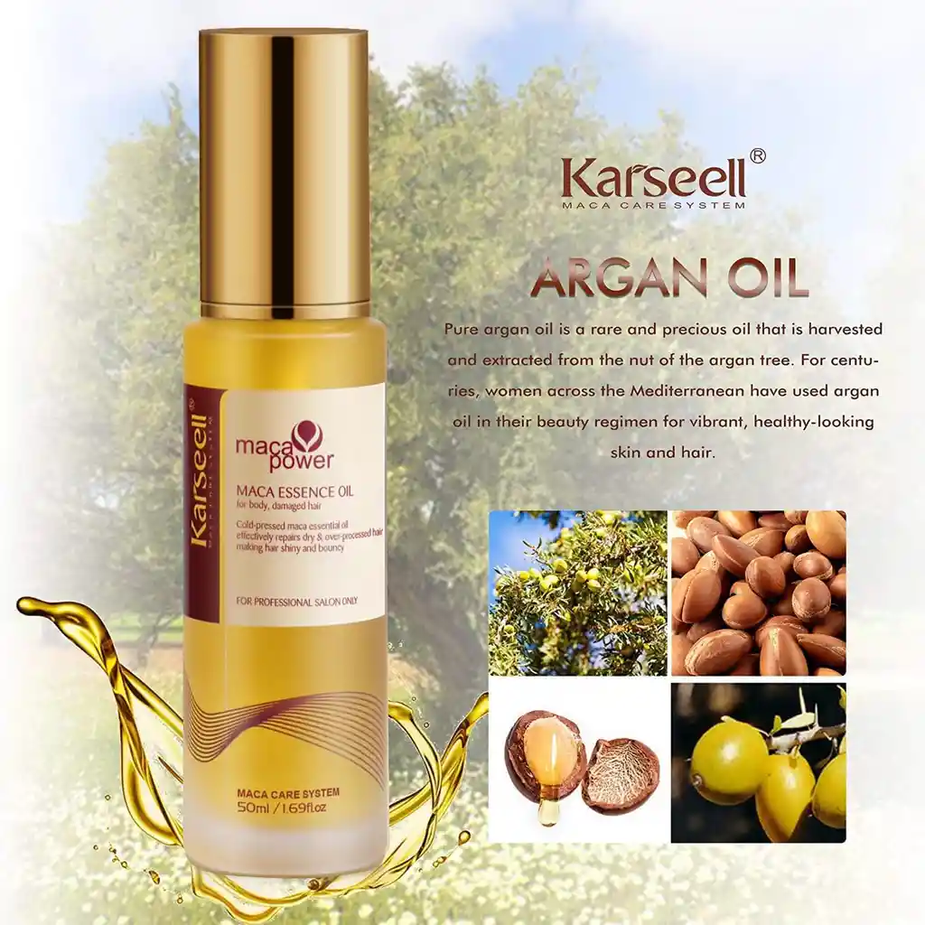 Aceite De Argán Marroquí Karsell Para El Cabello 50 Ml Original