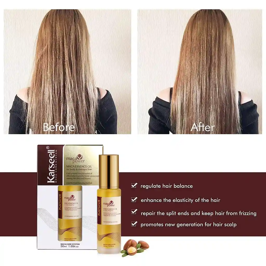 Aceite De Argán Marroquí Karsell Para El Cabello 50 Ml Original