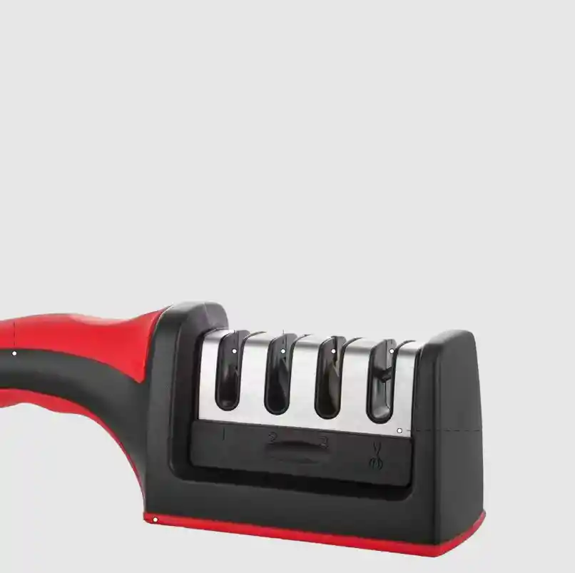 Afilador De Cuchillos Tijera Acero Mango Ergonómico Amolador
