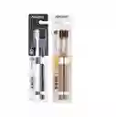 Cepillo Dental Cerdas De Bambu Set 2unid. Cuidado Bucal Dientes