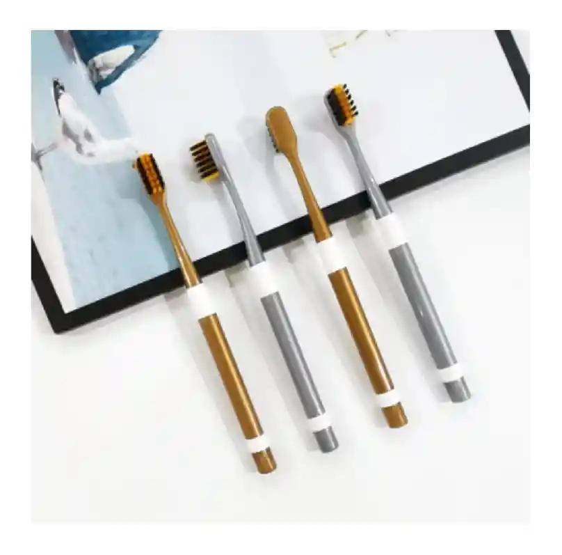 Cepillo Dental Cerdas De Bambu Set 2unid. Cuidado Bucal Dientes
