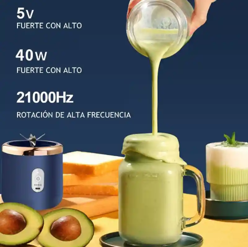 Licuadora Portatil 310ml Para Batidos 40w Mini Juice