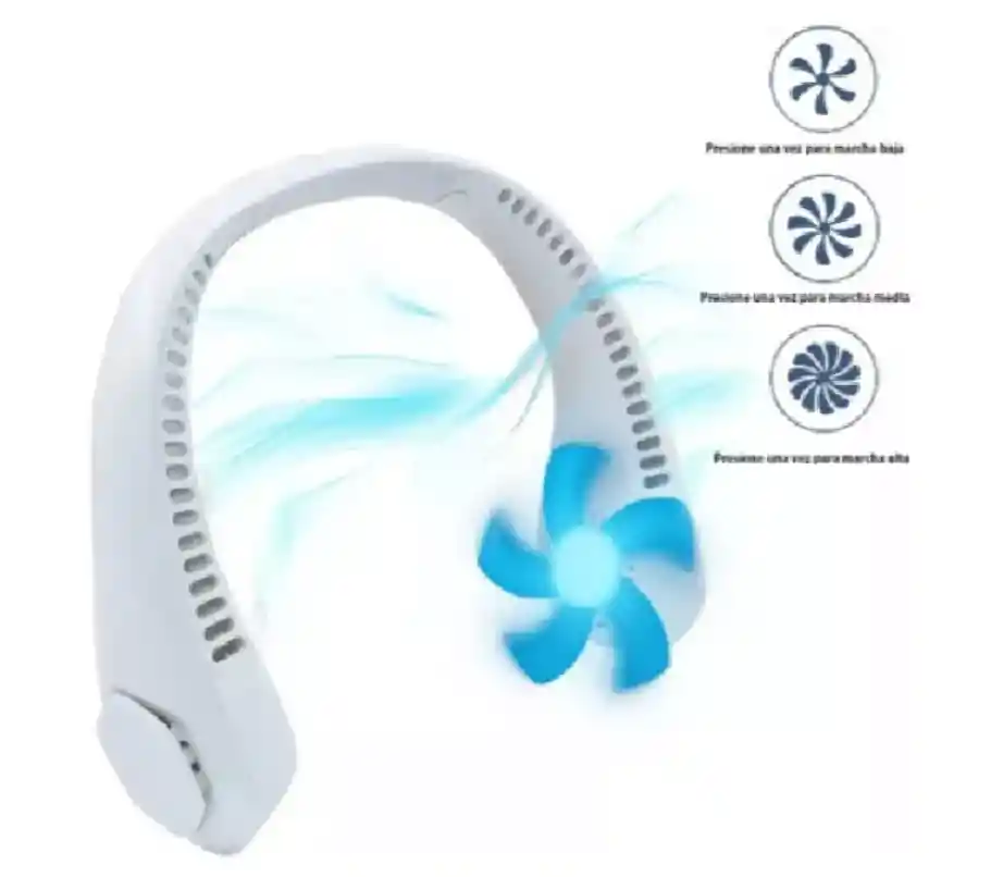 Ventilador Personal Portátil Para El Cuello Recargable
