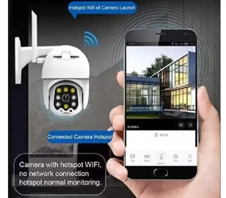Cámara Ip Exterior De Seguridad Ptz App Yoosee 1080 360 Ip66