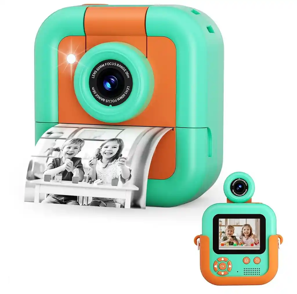 Cámara Instantánea Niños Con Impresión Cámara Video Digital
