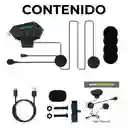 Intercomunicador Auriculares Casco Bluetooh Bt12 Moto Musica