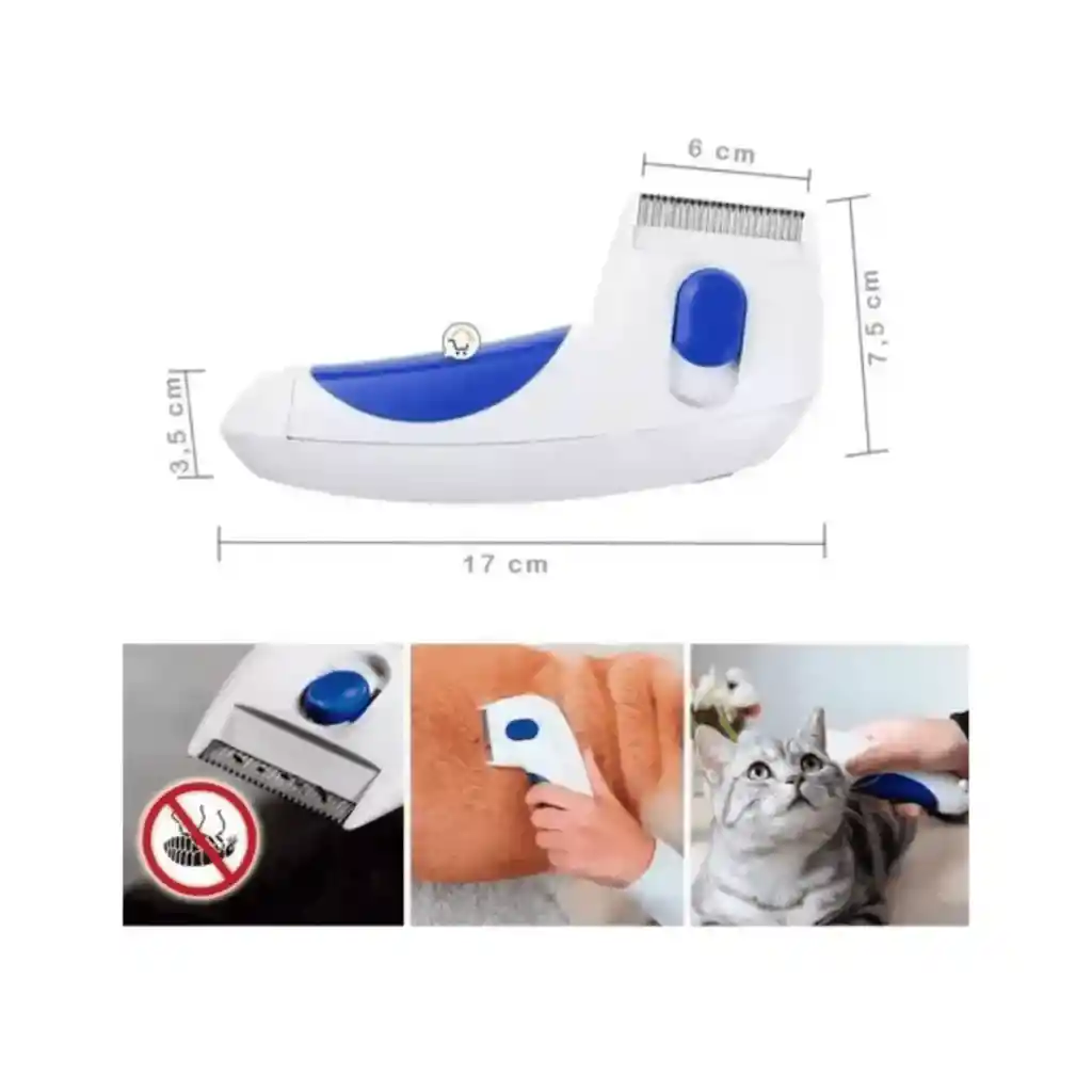Combo Cargador De Mascotas Agm-8 + Cepillo Quita Pulgas F-d