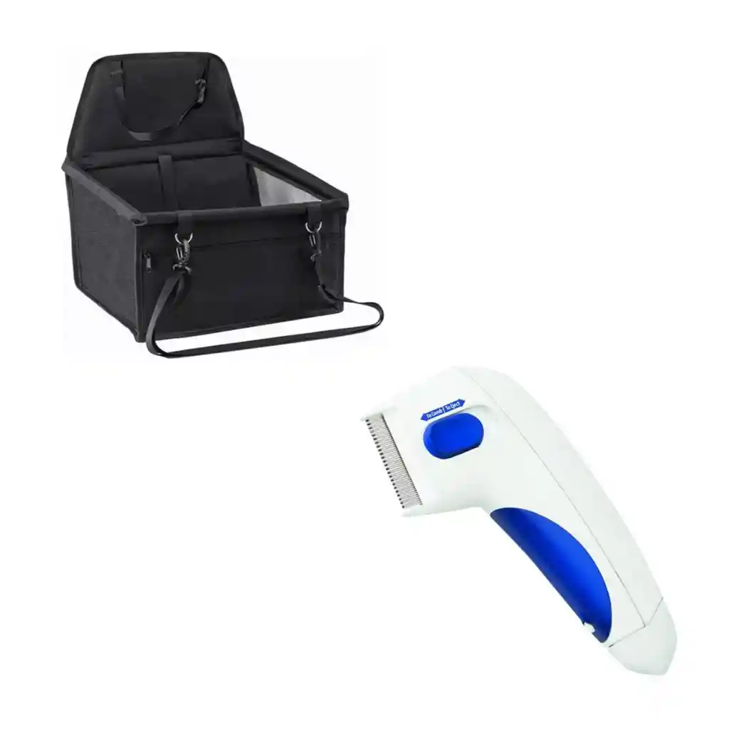 Combo Cargador De Mascotas Agm-8 + Cepillo Quita Pulgas F-d