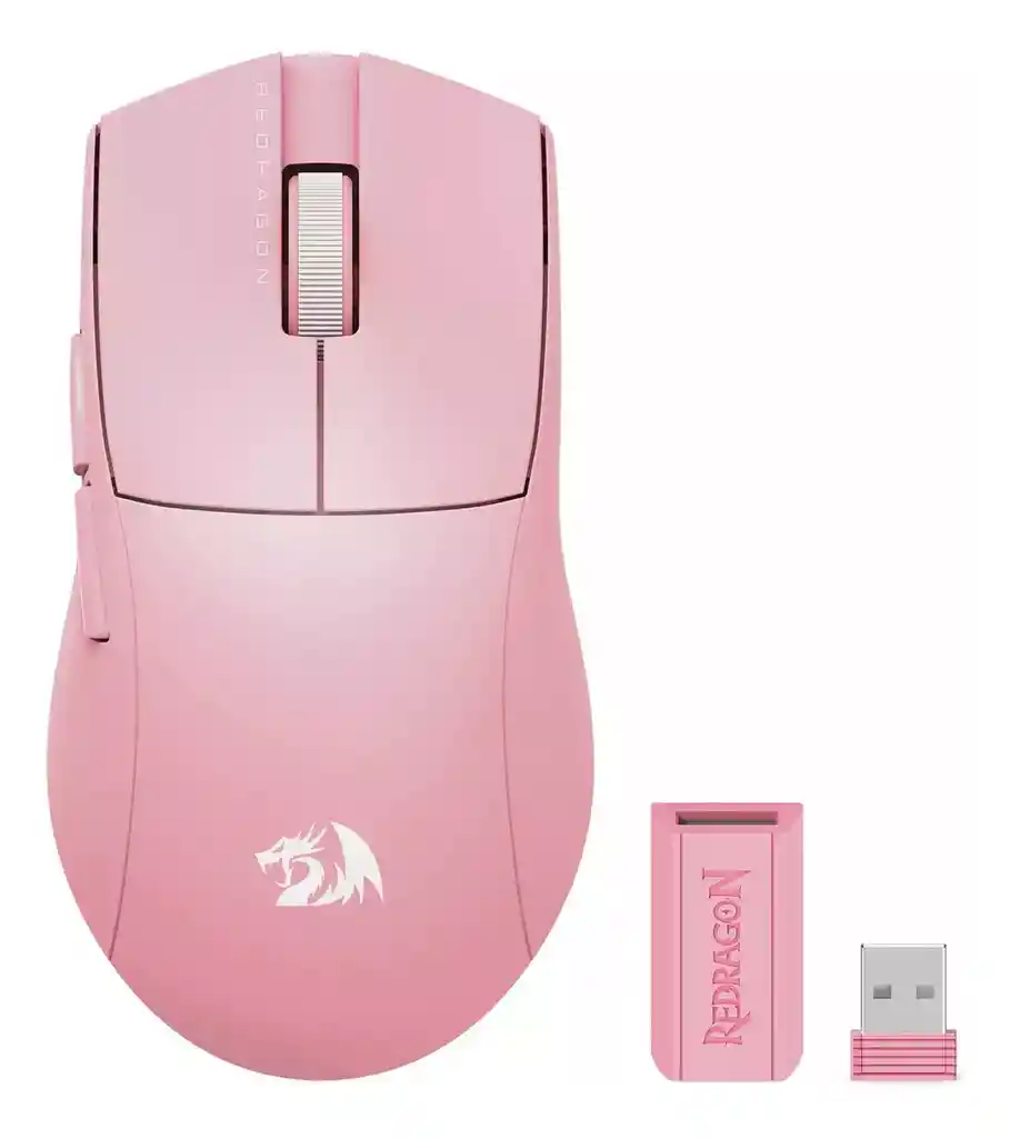 Mouse Redragon K1ng Pro M916 (4k Hz) Inalambrico Rosado