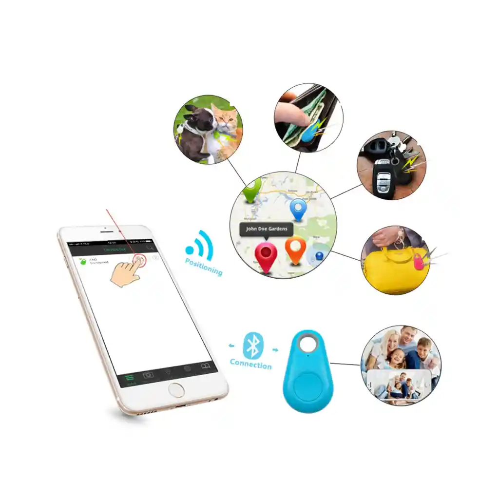 Combo Cepillo Para Mascotas 2en1 + Mini Gps Localizador Anti-2