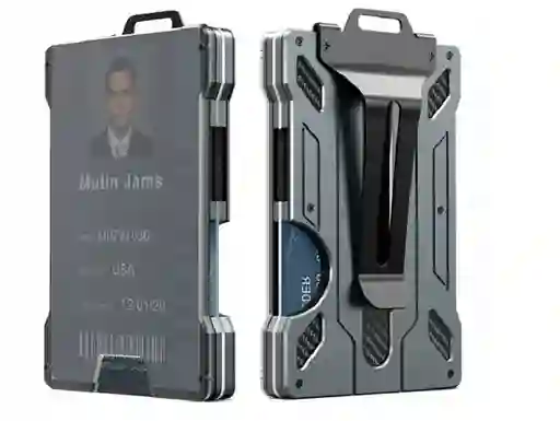 Billetera De Seguridad Cartera Bloqueo Rfid Porta Tarjetas
