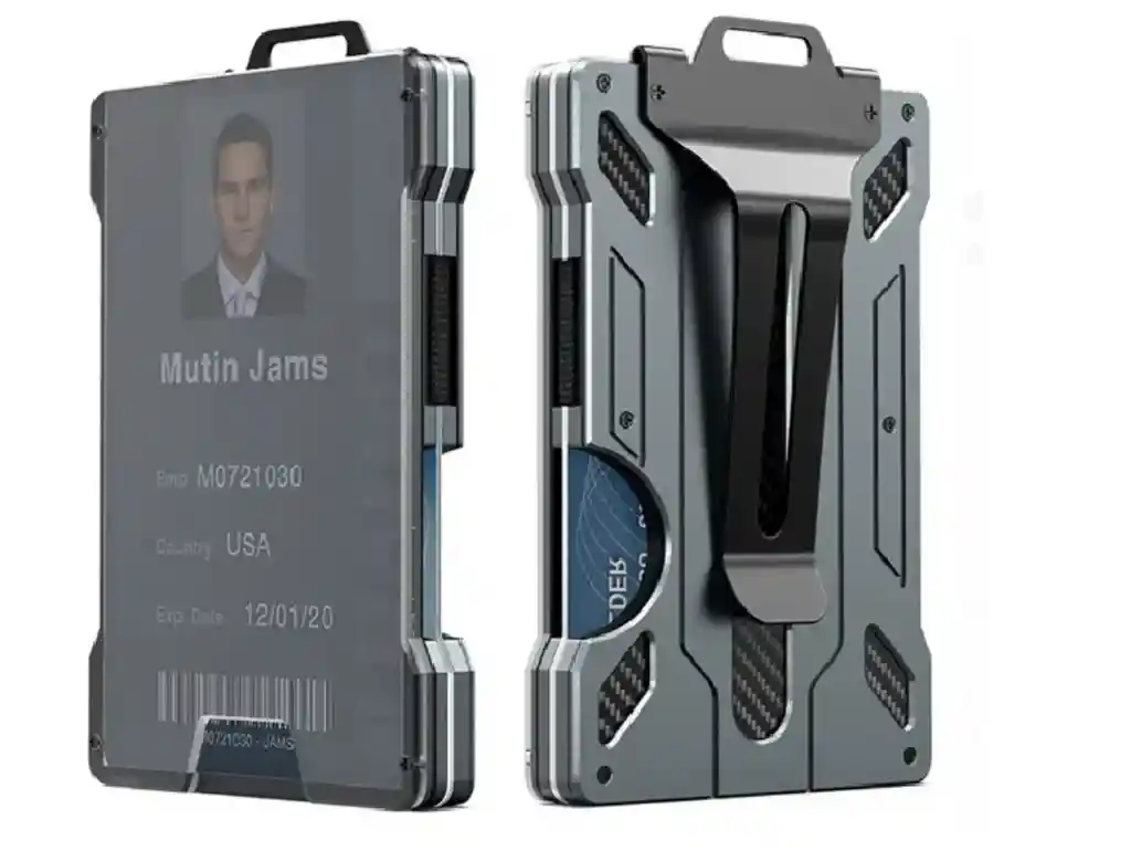 Billetera De Seguridad Cartera Bloqueo Rfid Porta Tarjetas