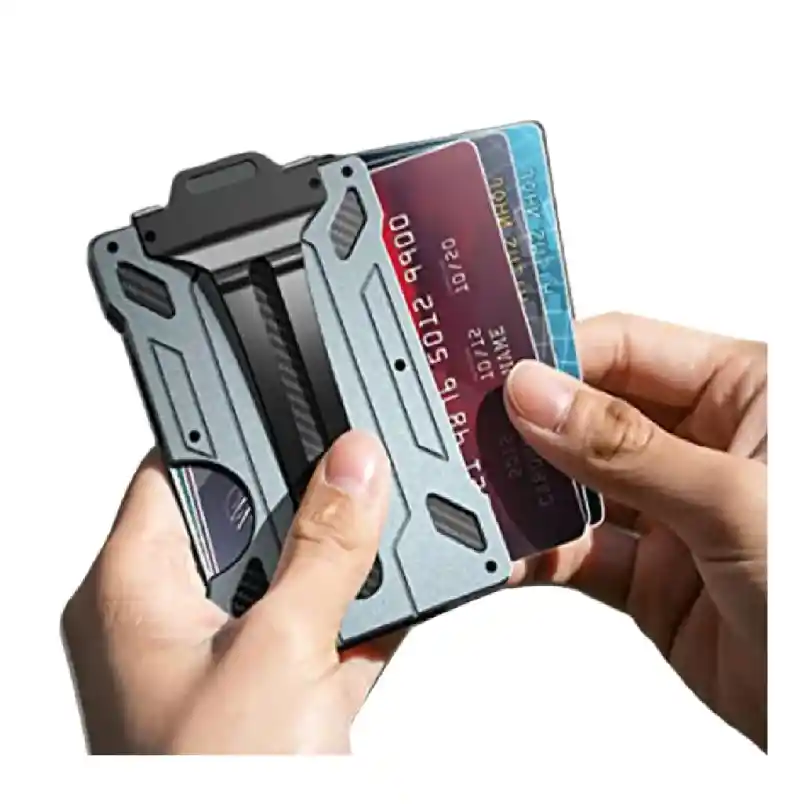 Billetera De Seguridad Cartera Bloqueo Rfid Porta Tarjetas