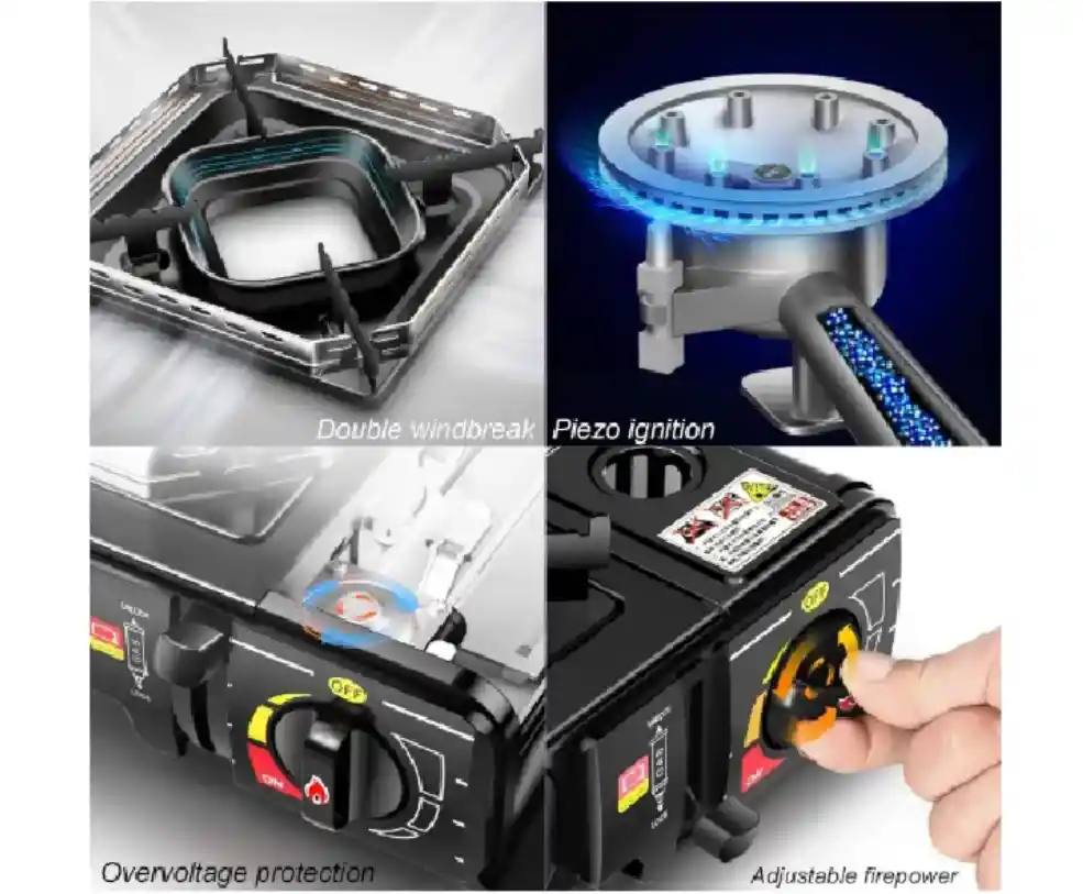 Estufa Calentador Portatil Camping Encendido Automático