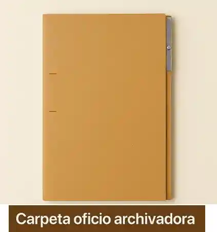 Carpeta Cafe De Carton Oficio Archivadora