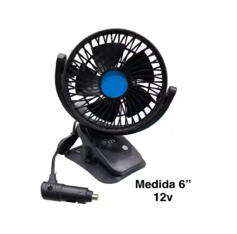 Ventilador Abanico Electrico De Pinza Cigarrera Carro 12v