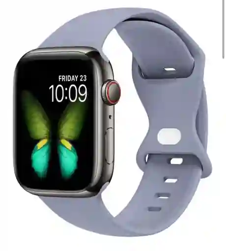Manilla Silicona Para Apple Watch 42/44/45mm Gris