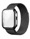 Manilla Metalizada Para Apple Watch 42/44/45mm Color Negro