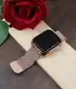 Manilla Metalizada Para Apple Watch 42/44/45mm Color Palo De Rosa