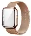 Manilla Metalizada Para Apple Watch 42/44/45mm Color Palo De Rosa