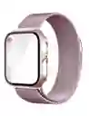 Manilla Metalizada Para Apple Watch 42/44/45mm Color Rosa