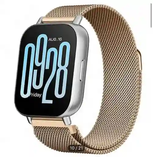 Manilla Metalizada Para Apple Watch 42/44/45mm Color Oro Rosa