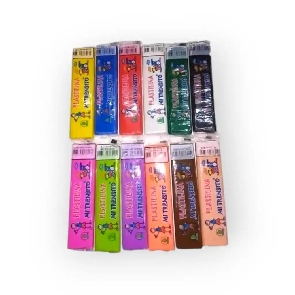 Plastilina Trensito Barra *12 Und Surtida
