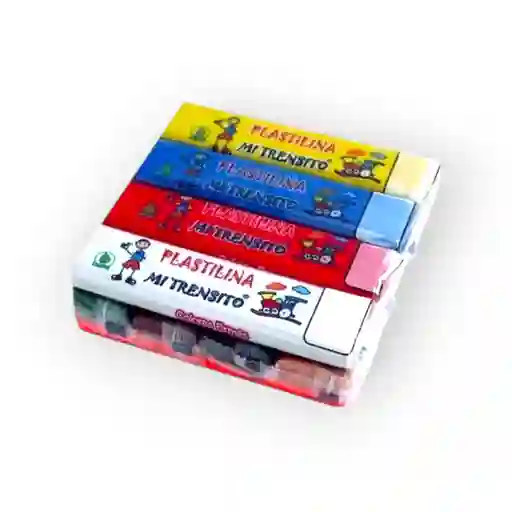 Plastilina Trensito Barra *12 Und Surtida