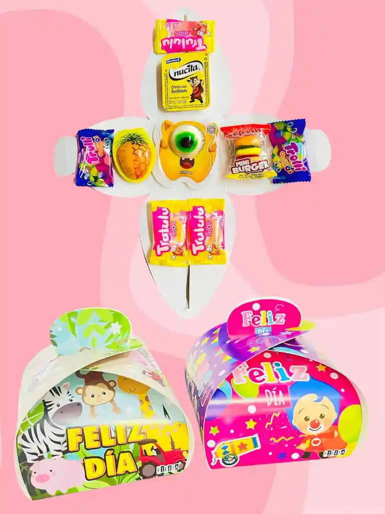 Regalo Caja Sorpresa Dia Del Niño Endulzado Con Gomitas Candy Monster - Dia Del Niño - Sorpresa Para Cumpleaños
