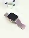 Manilla Metalizada Para Apple Watch 38/40/41mm Color Palo De Rosa