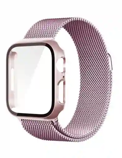 Manilla Metalizada Para Apple Watch 38/40/41mm Color Palo De Rosa
