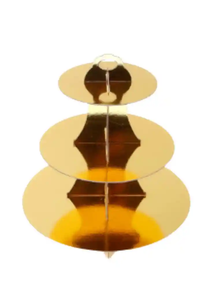 Soporte Para Cupcake Dorado