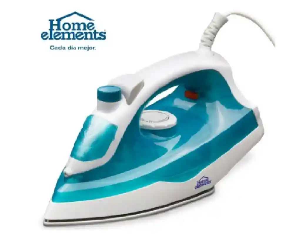 Plancha A Vapor Y Seco Antiadherente Home Elements