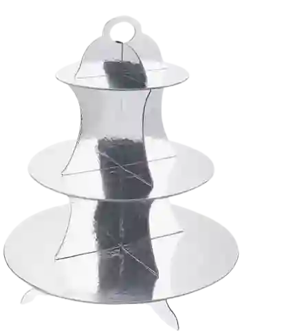 Soporte Para Cupcake Plateado