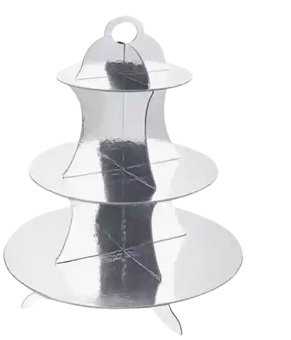 Soporte Para Cupcake Plateado