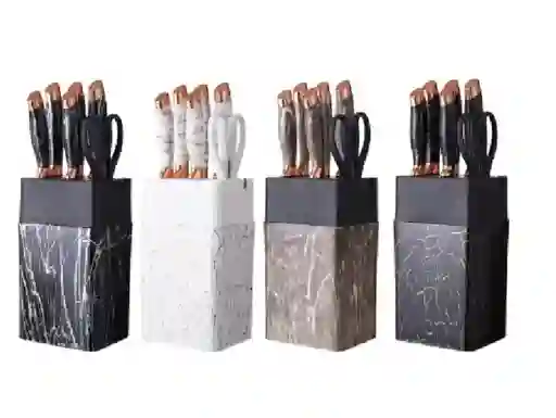 Set De Cuchillos En Cerámica