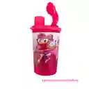 Vaso Fucsia Amy Sonic Con Tapa