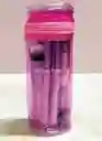 Kit De Brochas Viajero Montoc Fuscia Lp665