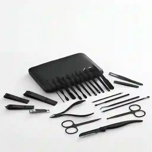 Manicure Grande Estuche De Lujo Corta Uñas Y Accesorios