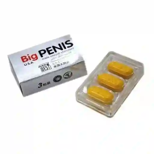 Potencilizador Big Penis Hombres *3 Pastillas