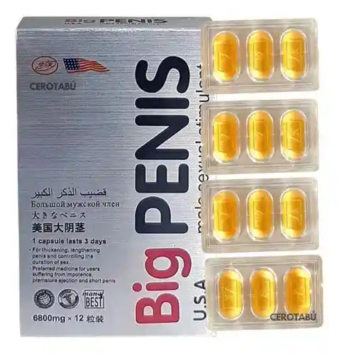 Potencializador Big Penis Hombre * 12 Unid